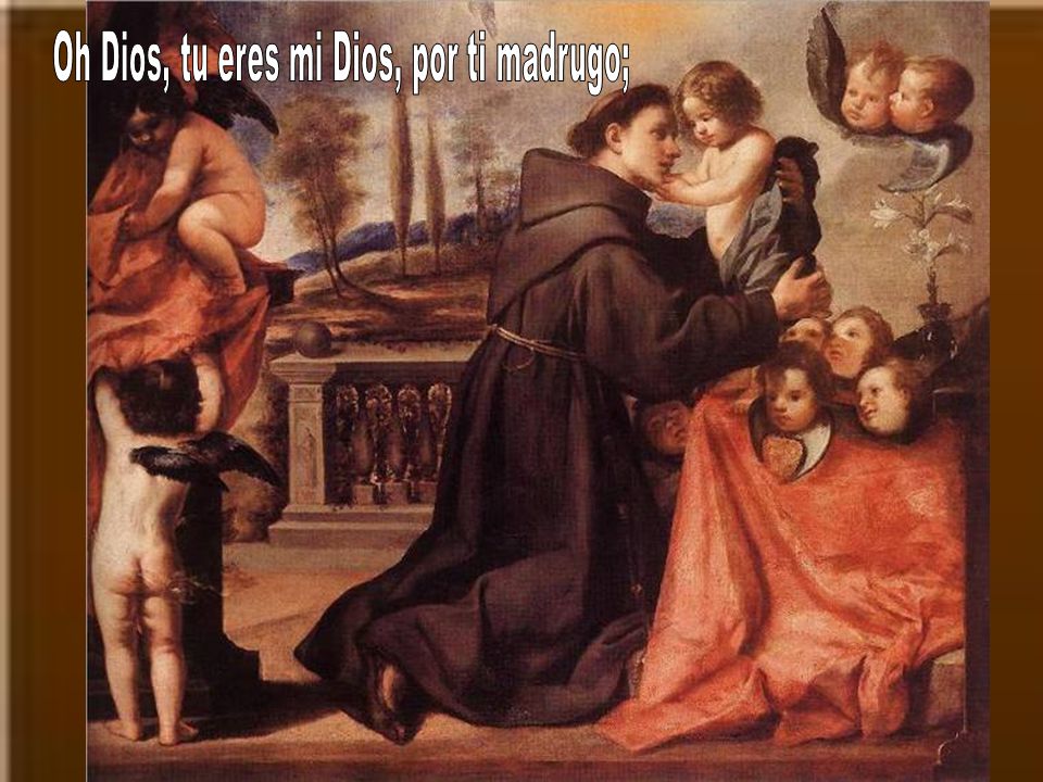 Oh Dios, tu eres mi Dios, por ti madrugo;