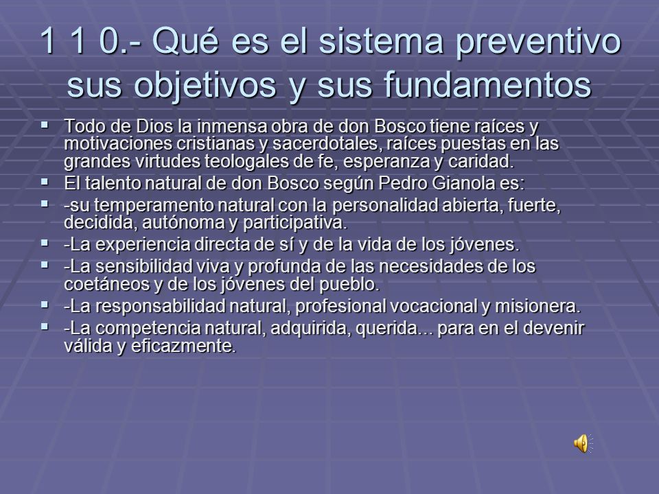 Qué es el sistema preventivo sus objetivos y sus fundamentos