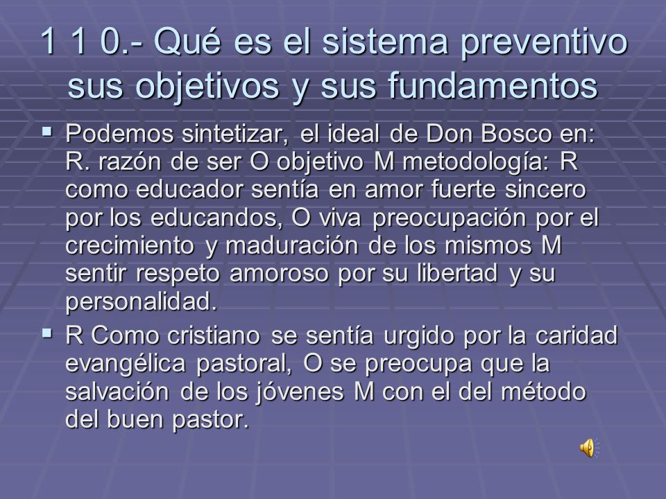 Qué es el sistema preventivo sus objetivos y sus fundamentos