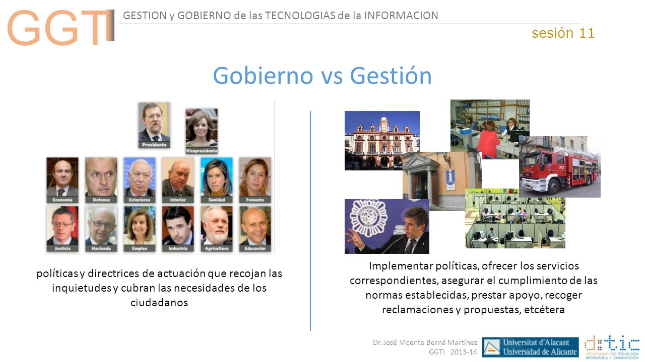 Gobierno vs Gestión sesión 11