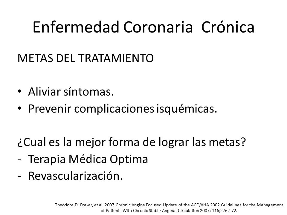 Enfermedad Coronaria Crónica