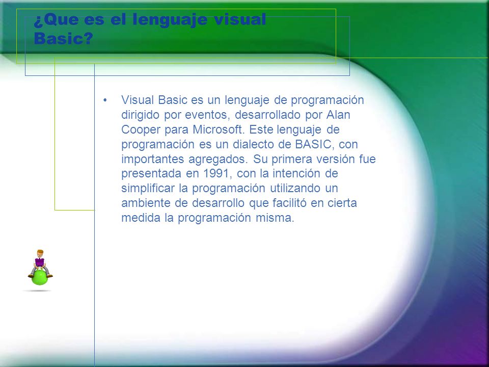 ¿Que es el lenguaje visual Basic