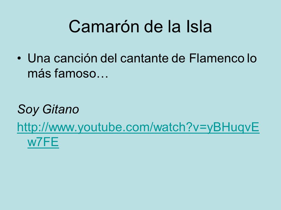 Camarón de la Isla Una canción del cantante de Flamenco lo más famoso…