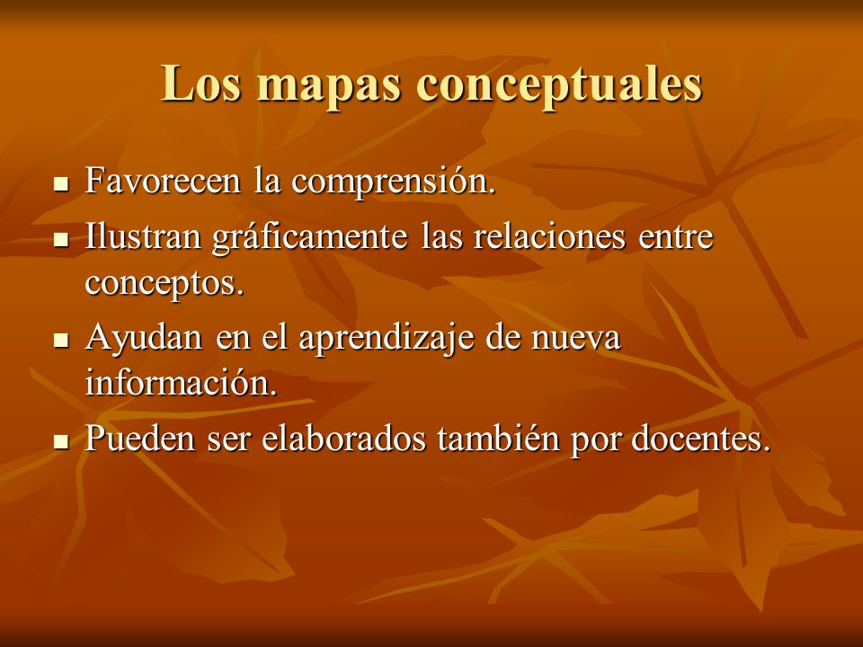 Los mapas conceptuales