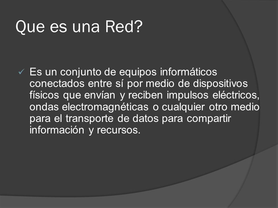 Que es una Red
