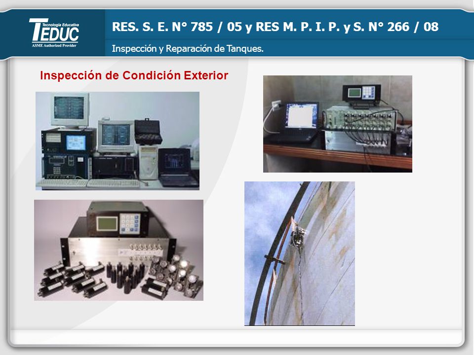 RES. S. E. N° 785 / 05 y RES M. P. I. P. y S. N° 266 / 08