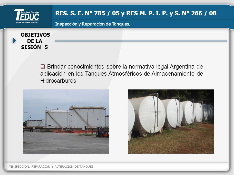 RES. S. E. N° 785 / 05 y RES M. P. I. P. y S. N° 266 / 08