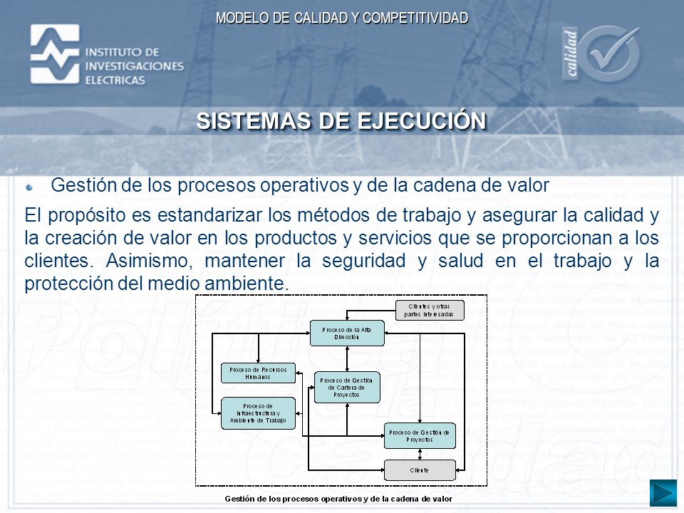 SISTEMAS DE EJECUCIÓN Gestión de los procesos operativos y de la cadena de valor.