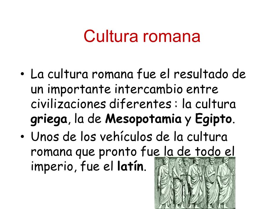 Cultura romana