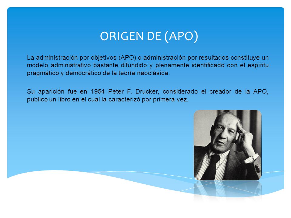 ORIGEN DE (APO)
