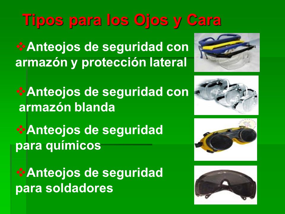 Tipos para los Ojos y Cara