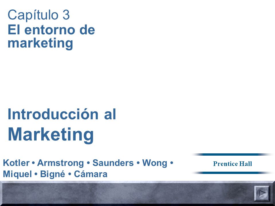 Marketing Introducción al Capítulo 3 El entorno de marketing