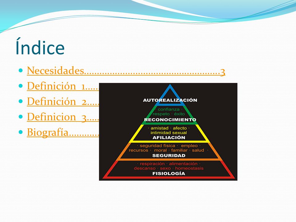 Índice Necesidades……………………………………………..3