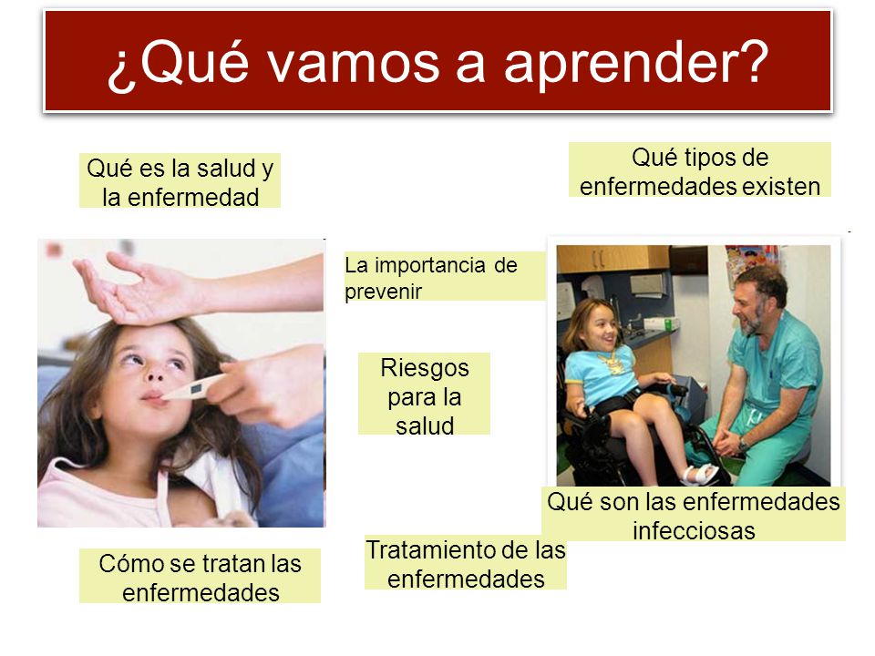 ¿Qué vamos a aprender Qué tipos de enfermedades existen