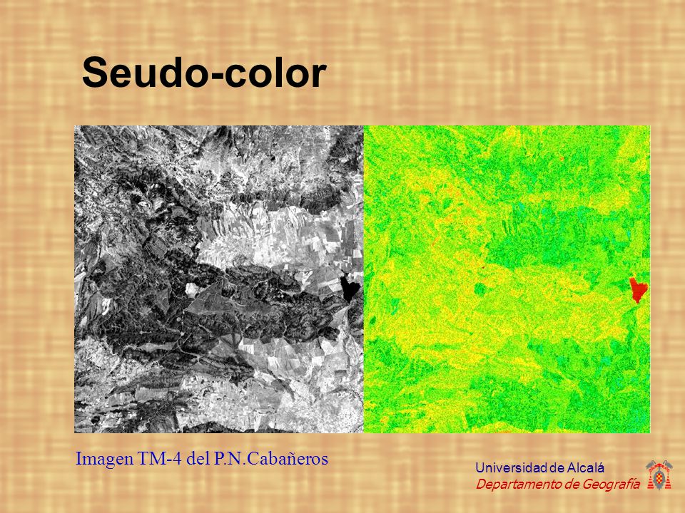 Seudo-color Imagen TM-4 del P.N.Cabañeros