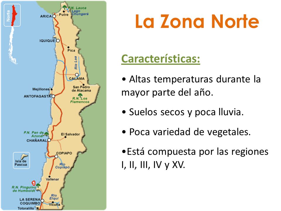 La Zona Norte Características: