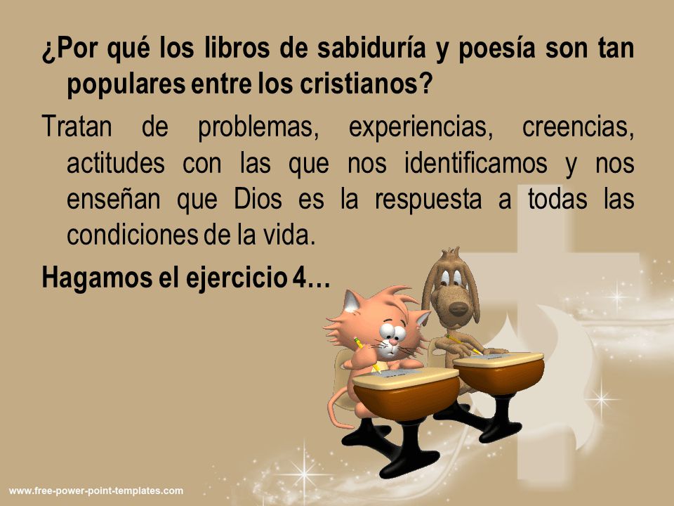 ¿Por qué los libros de sabiduría y poesía son tan populares entre los cristianos.