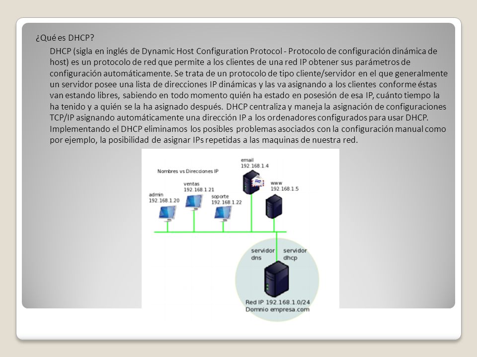 ¿Qué es DHCP.