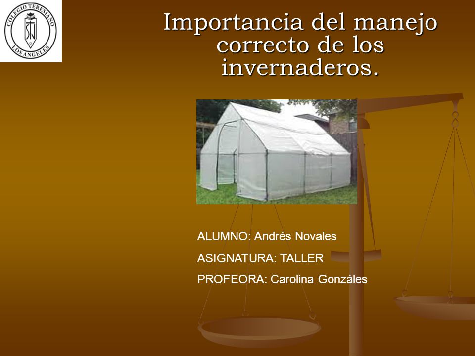 Importancia del manejo correcto de los invernaderos.