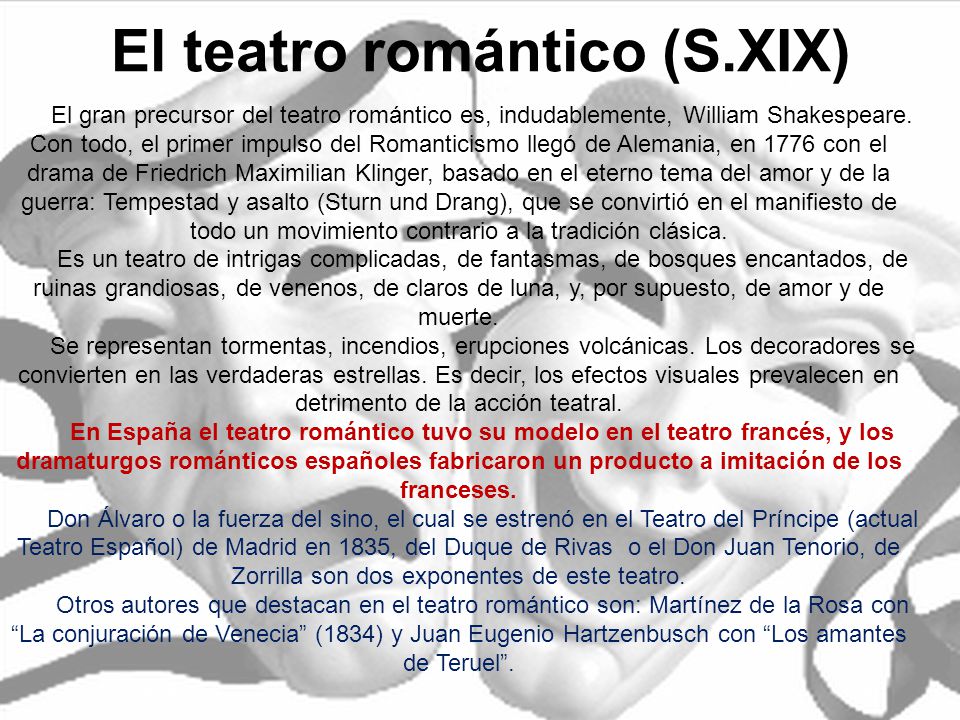 El drama romántico en España - ppt descargar