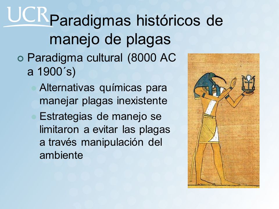 Paradigmas históricos de manejo de plagas
