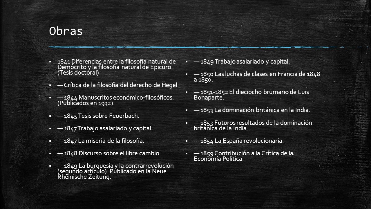 Obras 1841 Diferencias entre la filosofía natural de Demócrito y la filosofía natural de Epicuro. (Tesis doctoral)