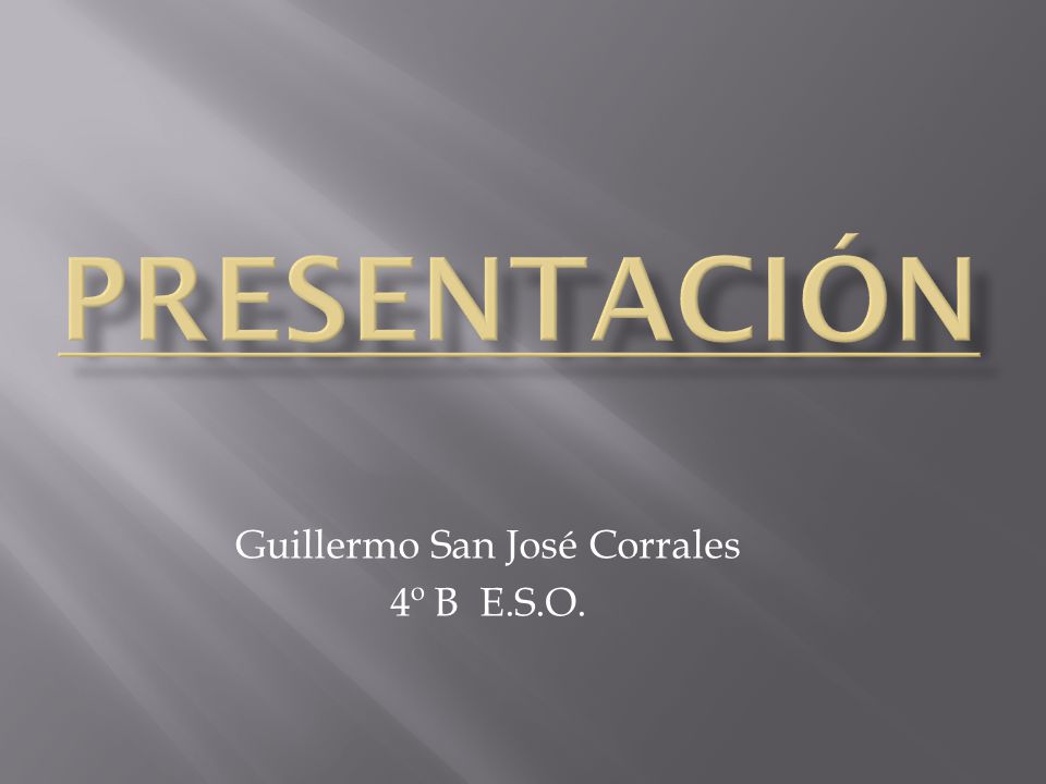 Guillermo San José Corrales 4º B E.S.O.