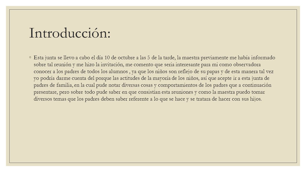 Introducción: