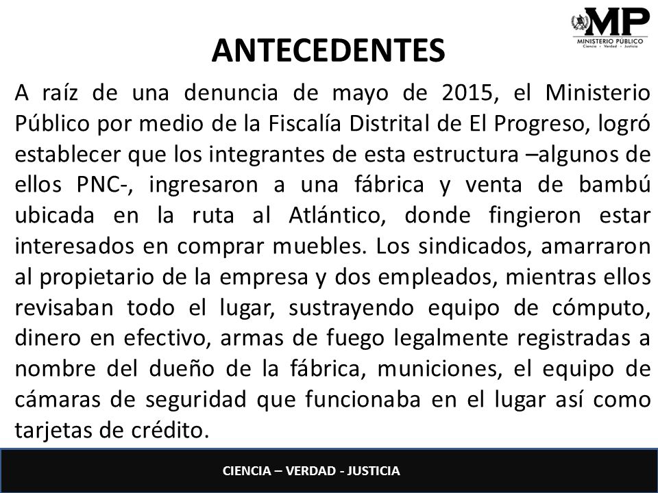 ANTECEDENTES