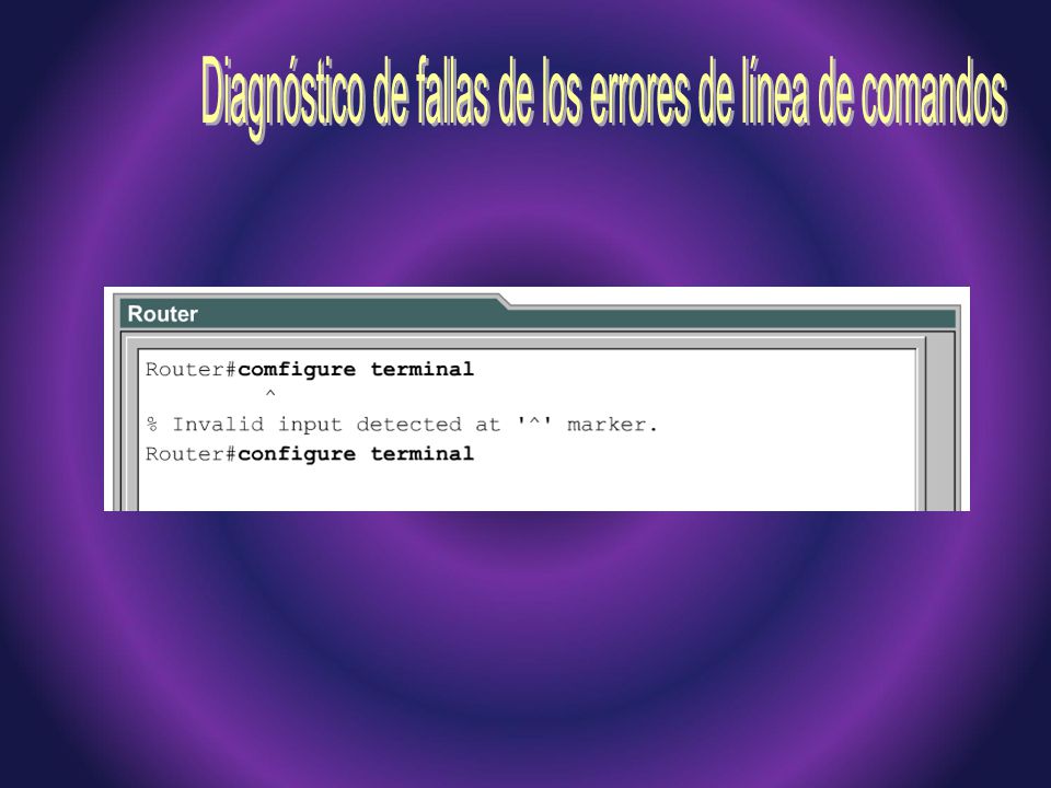 Diagnóstico de fallas de los errores de línea de comandos