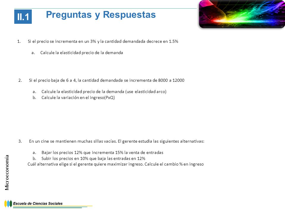 Preguntas y Respuestas II.1