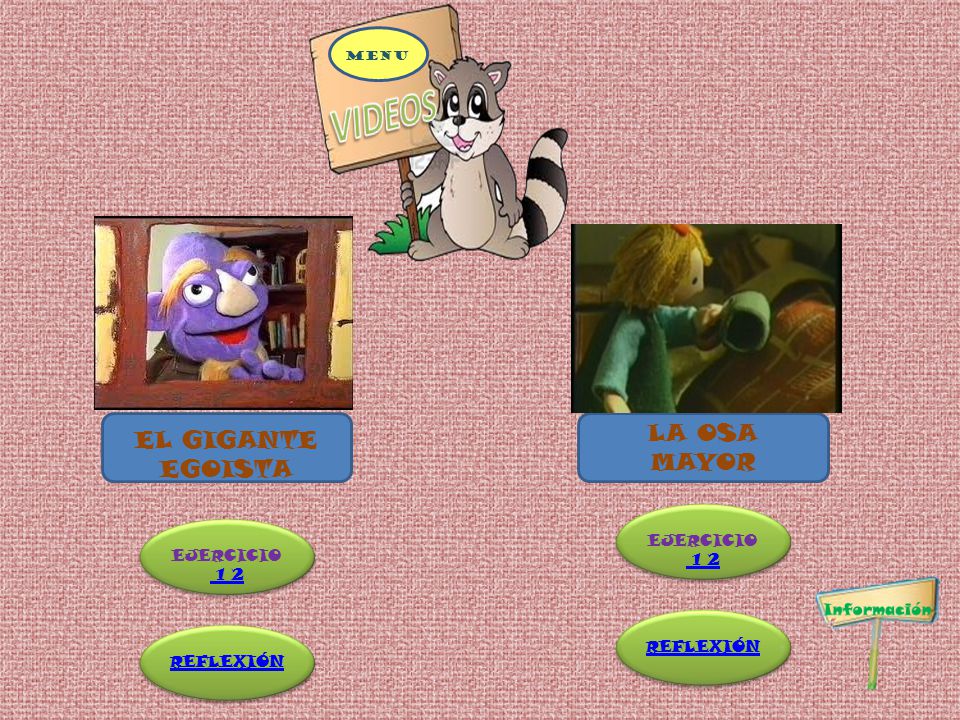 VIDEOS LA OSA MAYOR EL GIGANTE EGOISTA EJERCICIO 1 2 EJERCICIO 1 2