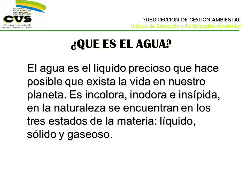 SUBDIRECCION DE GESTION AMBIENTAL Unidad de Educación y Participación Ambiental