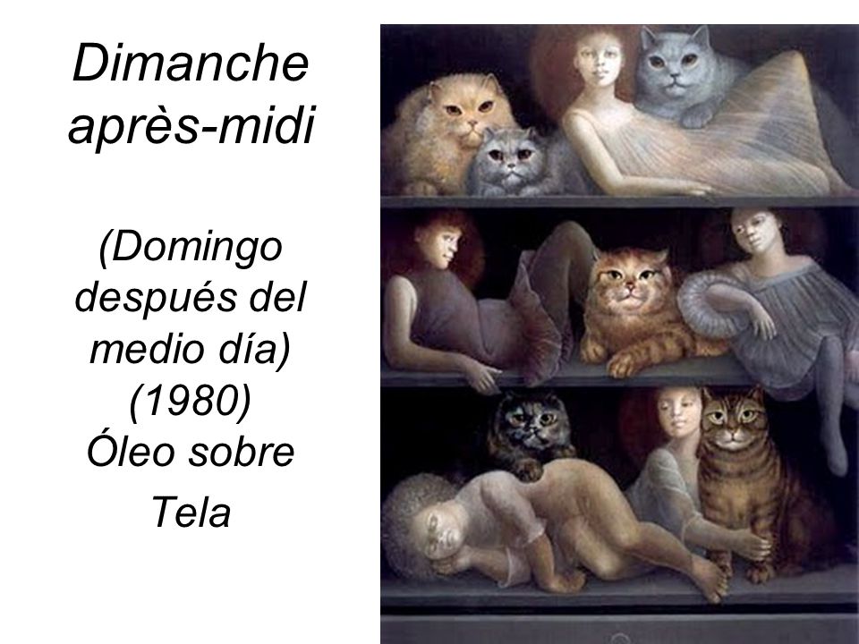 Dimanche après-midi (Domingo después del medio día) (1980) Óleo sobre Tela