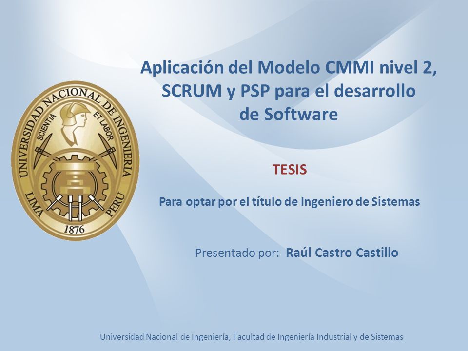 Para optar por el título de Ingeniero de Sistemas