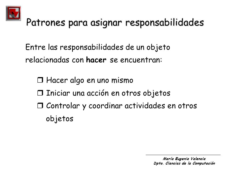 Patrones para asignar responsabilidades