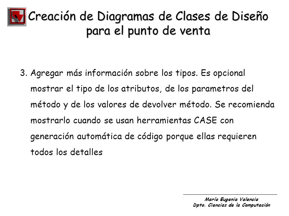 Creación de Diagramas de Clases de Diseño para el punto de venta