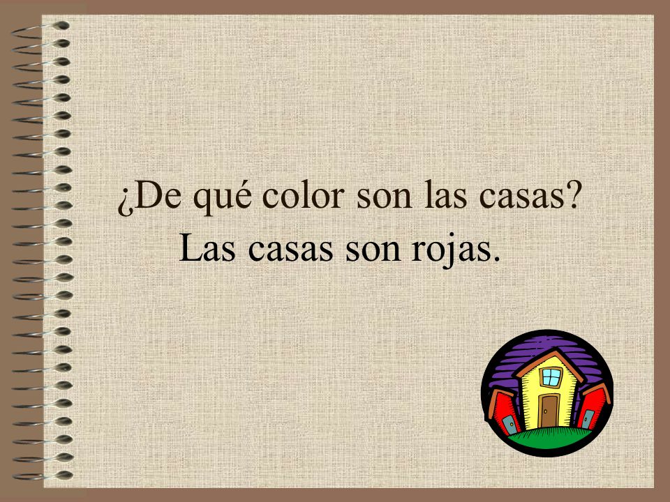 ¿De qué color son las casas