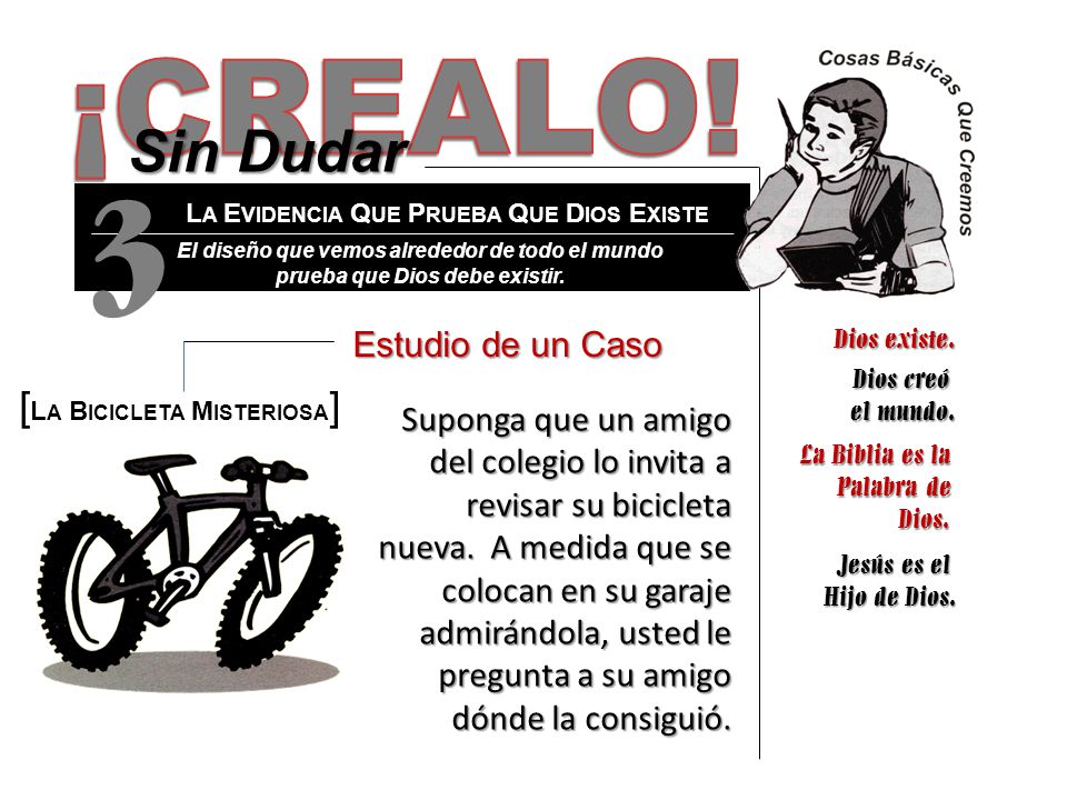 3 ¡CREALO! Sin Dudar [La Bicicleta Misteriosa] Estudio de un Caso