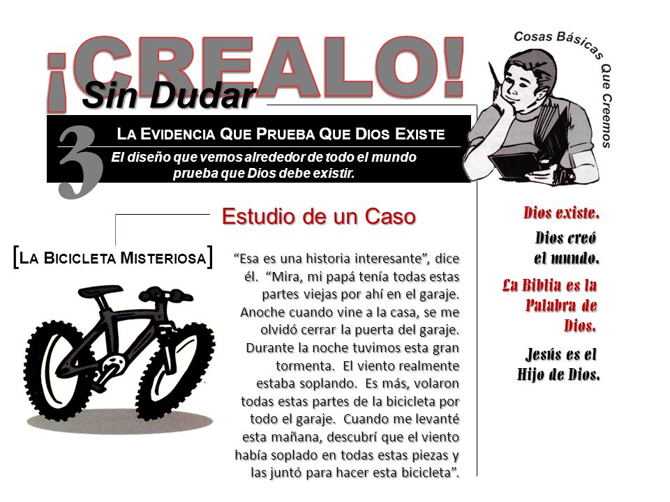 3 ¡CREALO! Sin Dudar [La Bicicleta Misteriosa] Estudio de un Caso