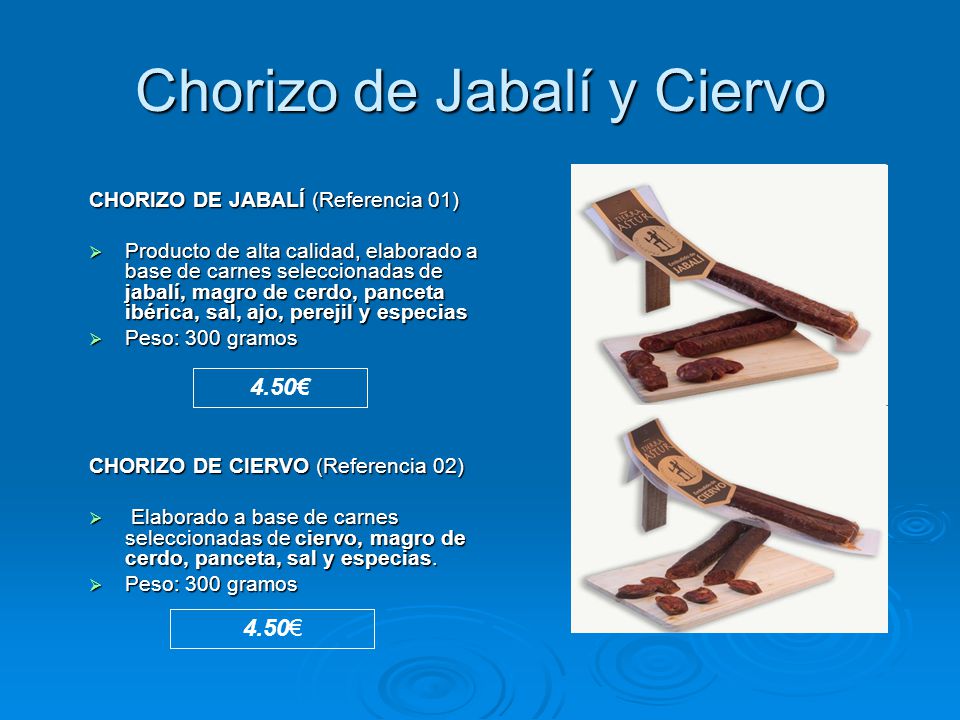 Chorizo de Jabalí y Ciervo