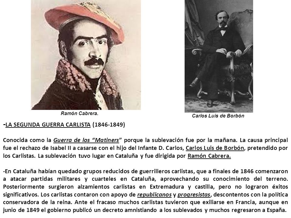 -LA SEGUNDA GUERRA CARLISTA ( )