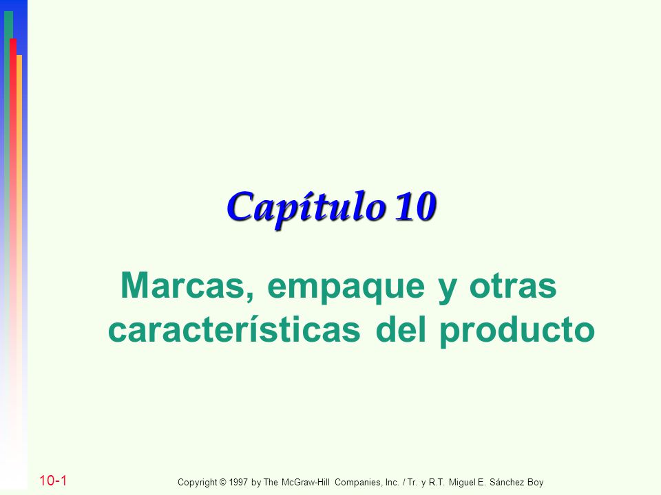 Marcas, empaque y otras características del producto