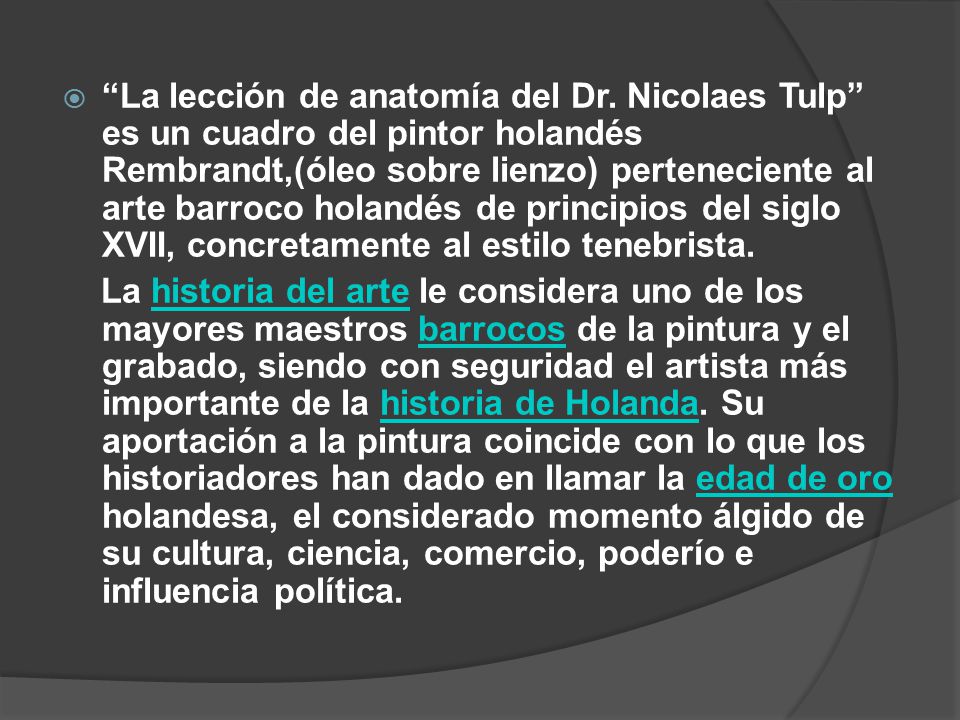 La lección de anatomía del Dr