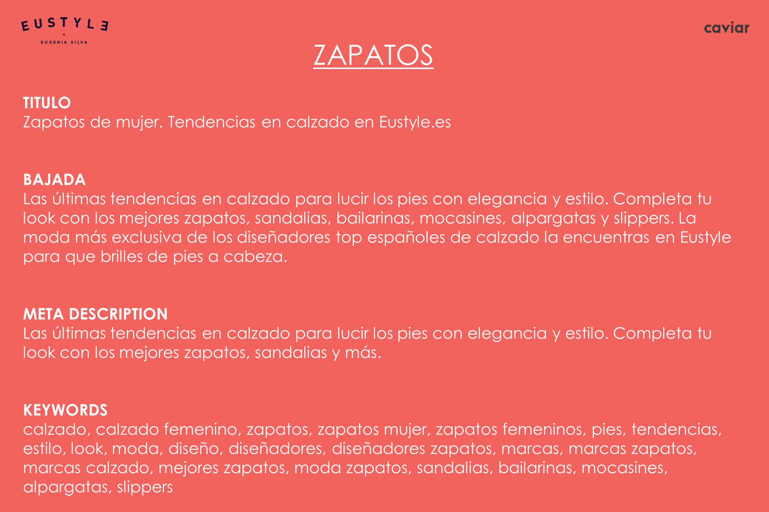 ZAPATOS TITULO Zapatos de mujer. Tendencias en calzado en Eustyle.es