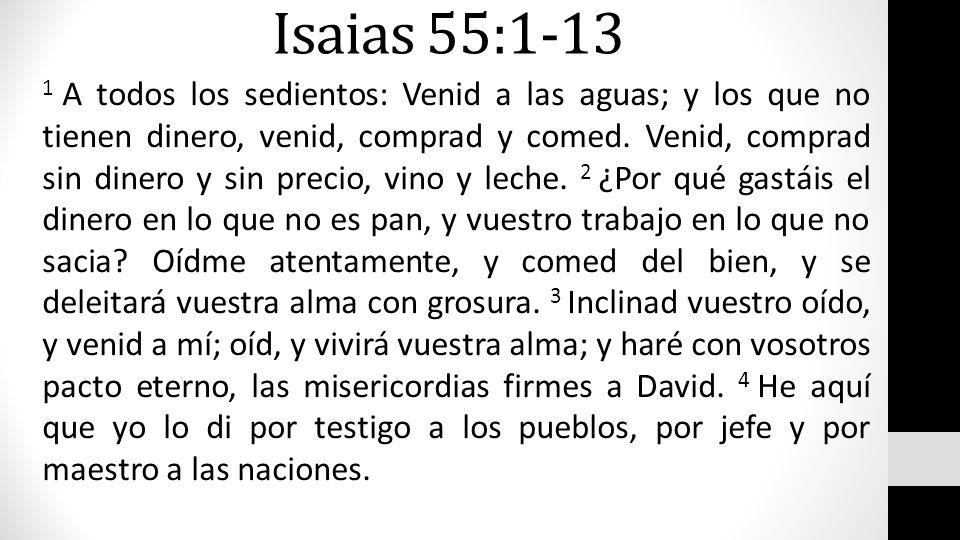 Isaias 55:1-13