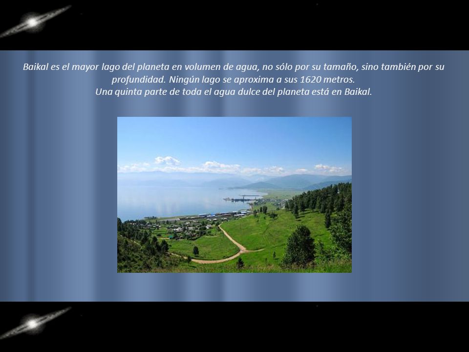 Una quinta parte de toda el agua dulce del planeta está en Baikal.