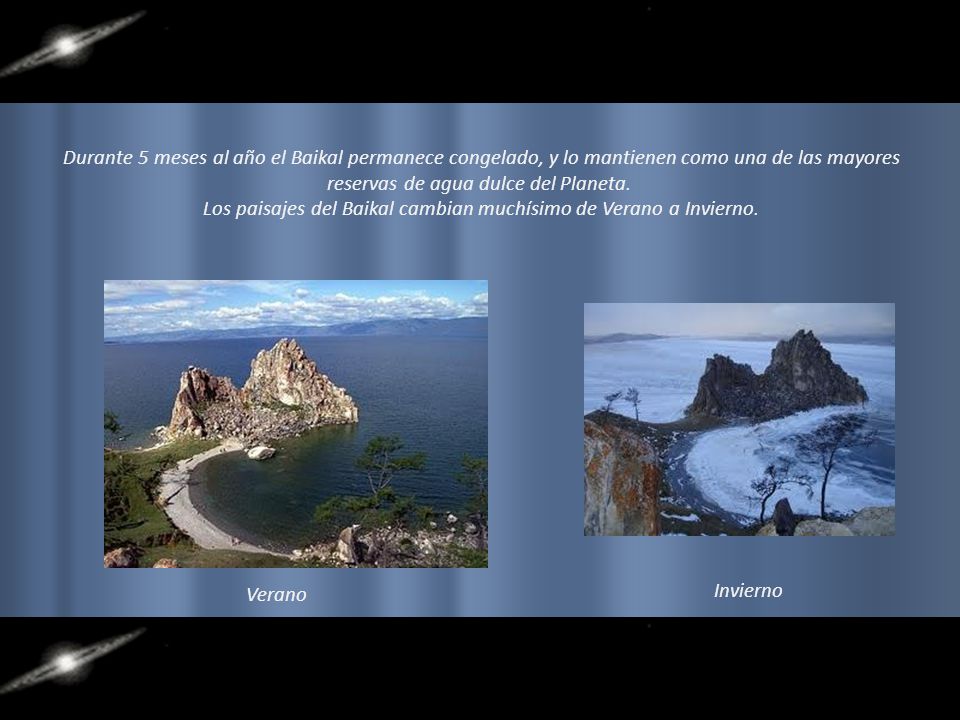 Los paisajes del Baikal cambian muchísimo de Verano a Invierno.