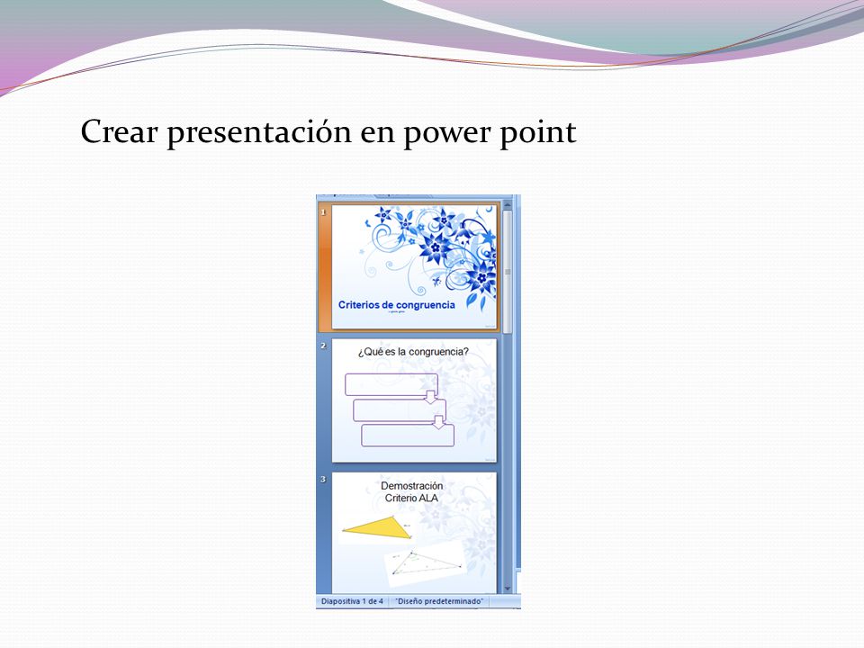 Crear presentación en power point
