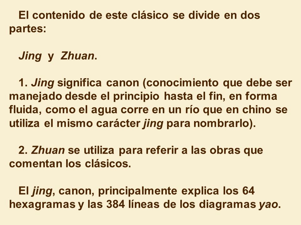 El contenido de este clásico se divide en dos partes: